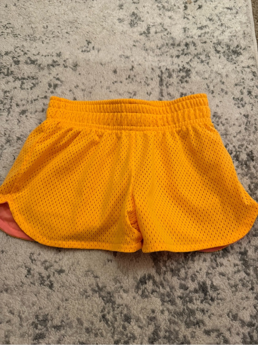 bcg Orange and Coral Mesh Athletic Shorts